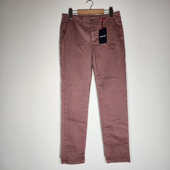 ROBERTO CAVALLI SPORT pastel pink casual gabardine pants - Picture 5 of 10